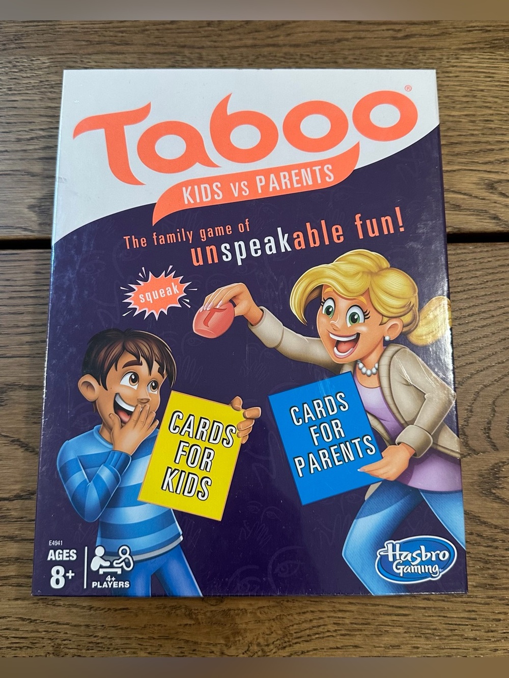 Hasbro Taboo Kids vs Parents Family Party Game Ages 8+ New Sealed